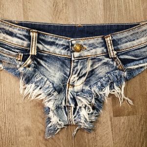 Denim Booty Short Shorts